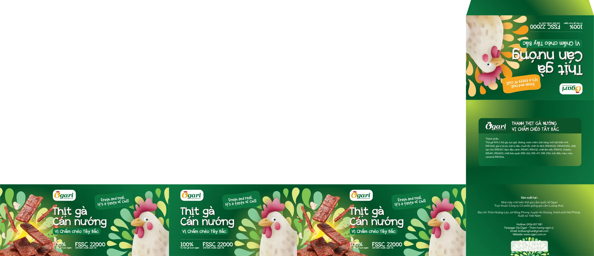 Meat Stick · three flavours: Northwest chẩm chéo
