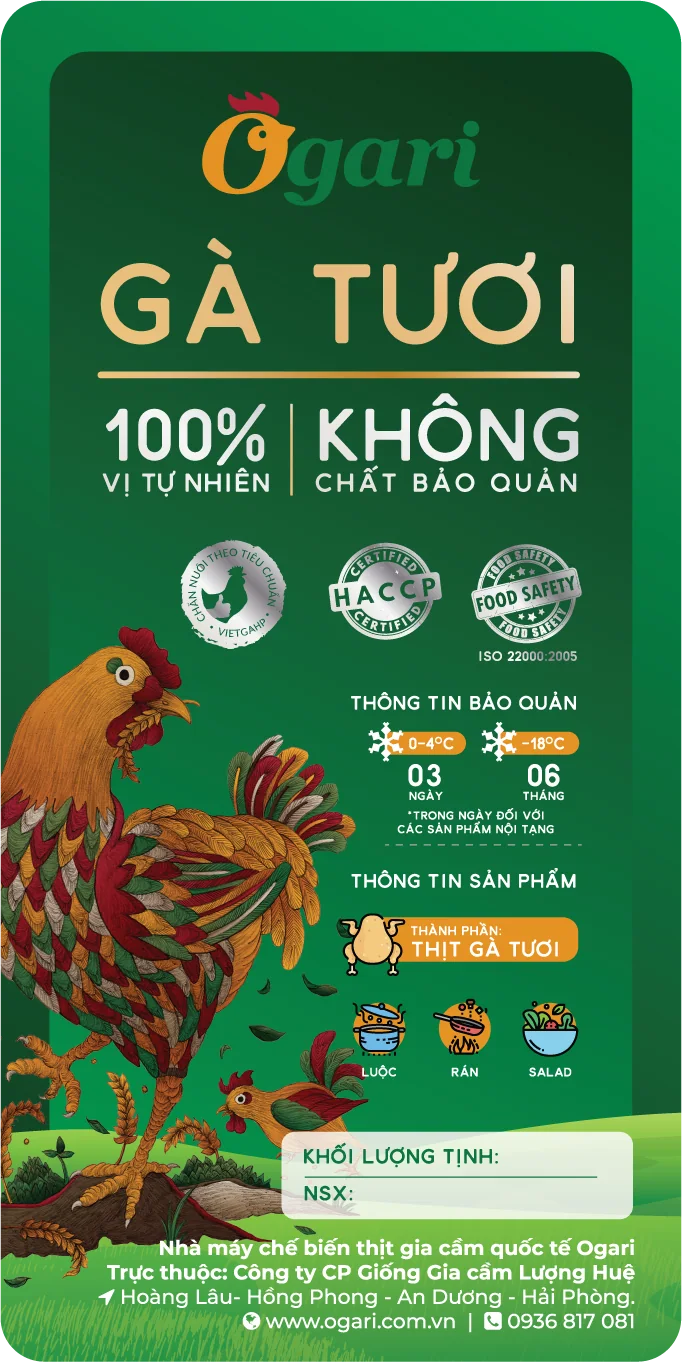 Fresh chicken · 2021: Green label