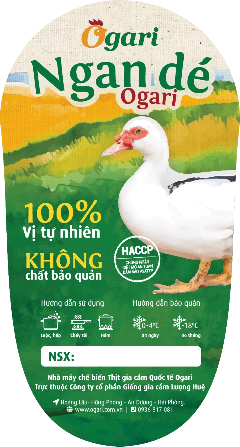 Muscovy duck: Muscovy duck label